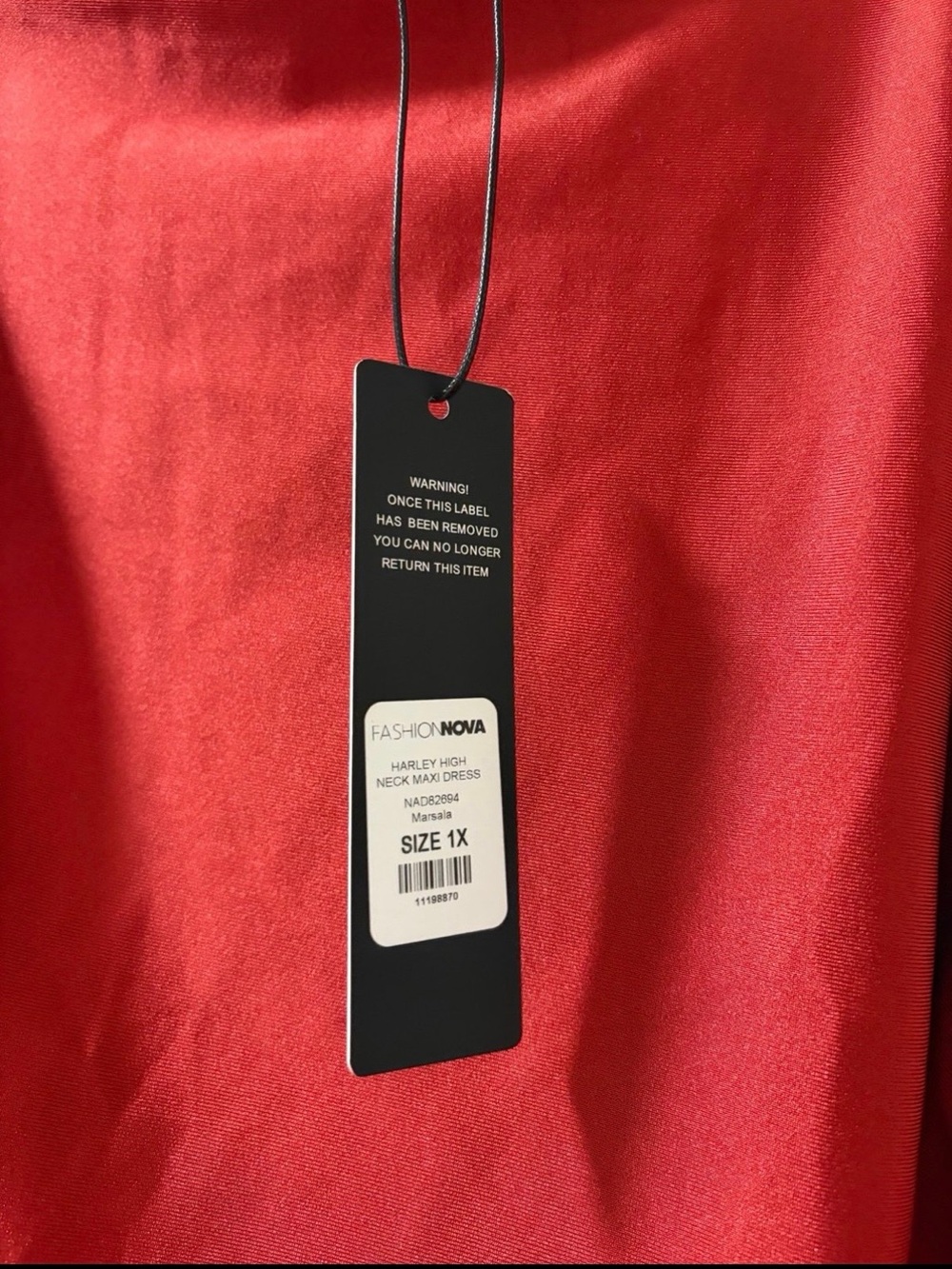 Fashion Nova Sleeveless Draped Maxi Dress in Red - Picture 3 of 5